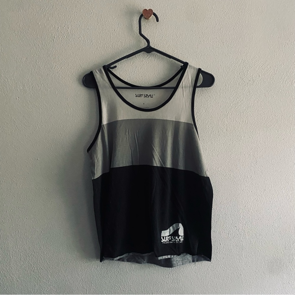 Surf Style striped tank top